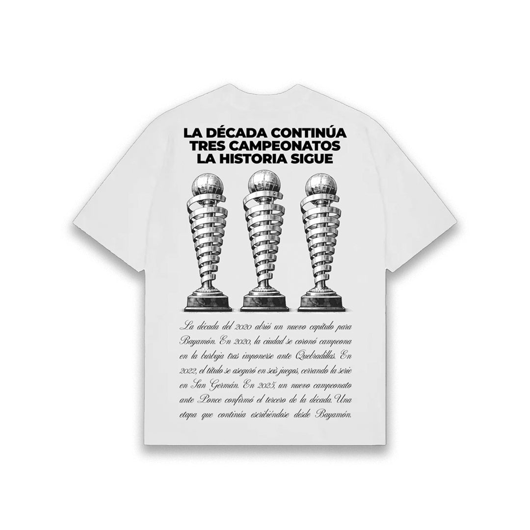 3 Championships Tee — White