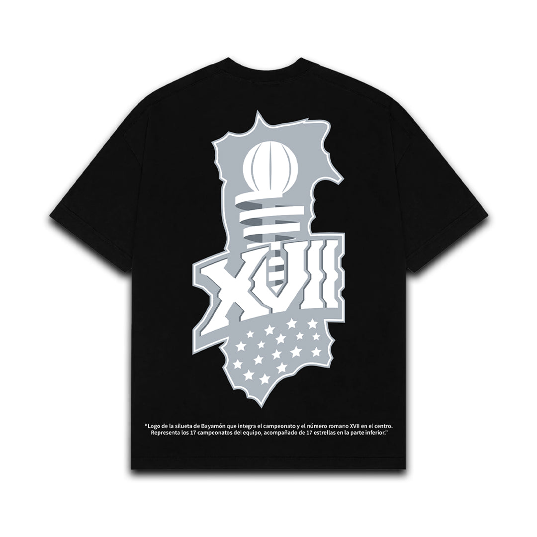 Champions Club Tee — Black XVII LOGO