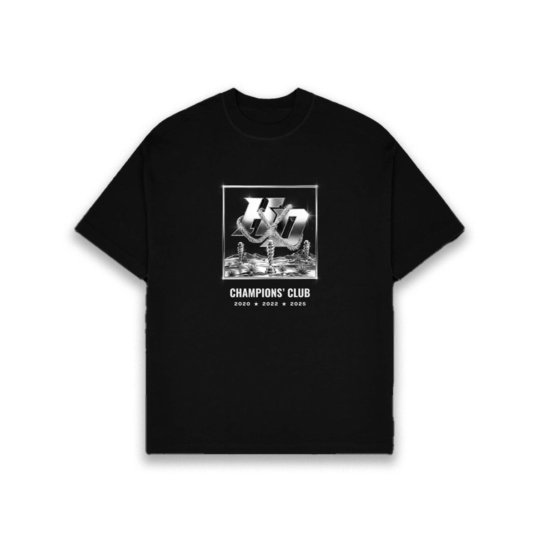 3 Championships Tee — Black